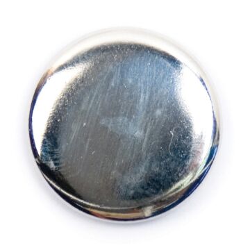 Milward Carded Buttons Metal Silver 20mm Pack of 3