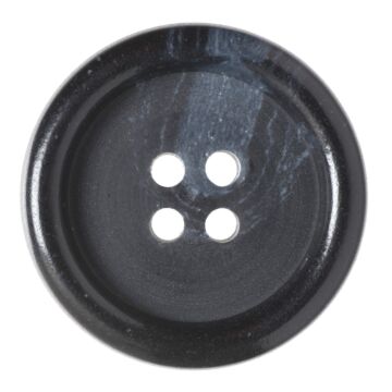 Milward Carded Buttons Rimmed 4 Hole Navy 25mm Pack of 2