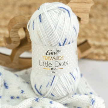 Emu Treasure Little Dots DK Yarn Twinkle Twinkle 002 50g