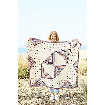 Stylecraft Bellissima DK and Bambino Prints DK Granny Square Pattern 9834 