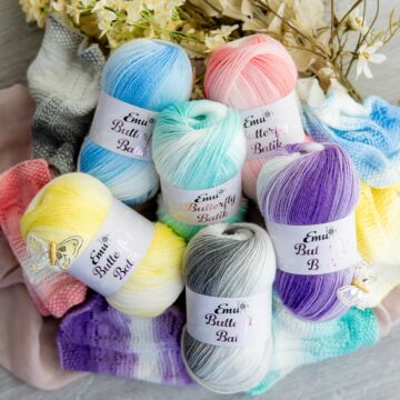Emu Butterfly Batik DK Yarn 100 grm Ball