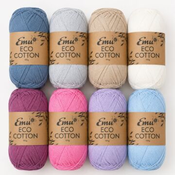 Emu Eco-Cotton DK Sample Bundle 8 x 100g