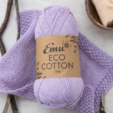 Emu Eco-Cotton DK Yarn Lilac 005 100g