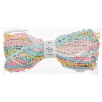Rico Lucky Dip Trim Sets 30pcs Each 1m Pastel 4 x 25 x 11cm