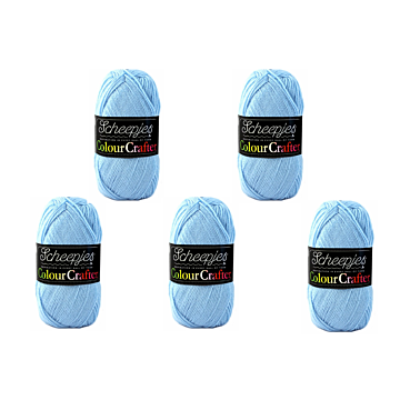 Scheepjes Colour Crafter DK Yarn Value Pack - 5 x 100g Balls 1019 Texel 