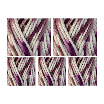 Stylecraft Colour Code XL Super Chunky Yarn Value Pack - 5 x 100g Balls Plums 5317 